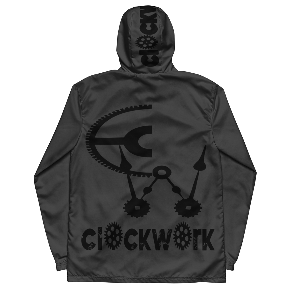 Clockwork Grey and Black windbreaker