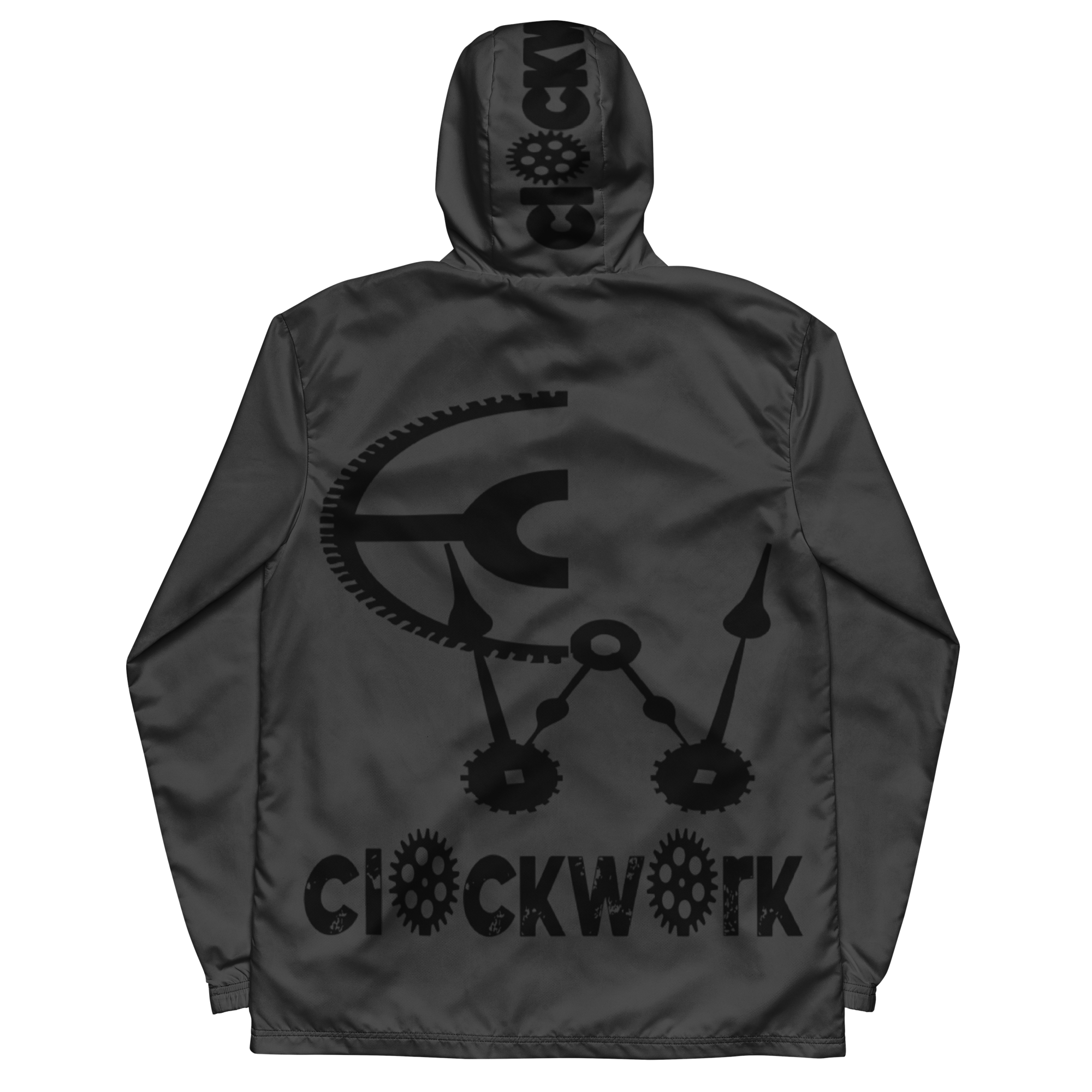 Clockwork Grey and Black windbreaker