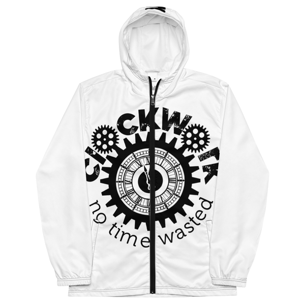 Clockwork white and black Men’s windbreaker