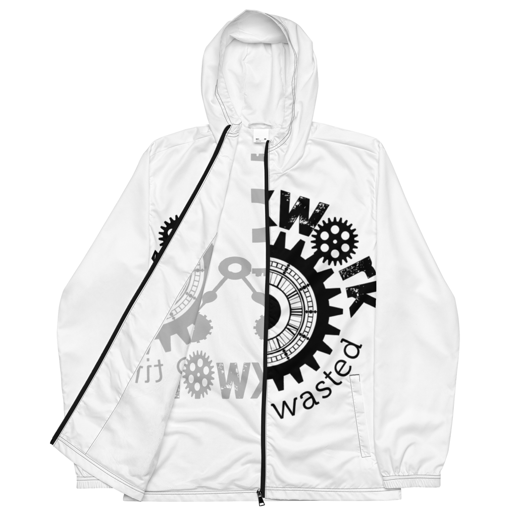 Clockwork white and black Men’s windbreaker