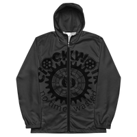 Clockwork Grey and Black windbreaker