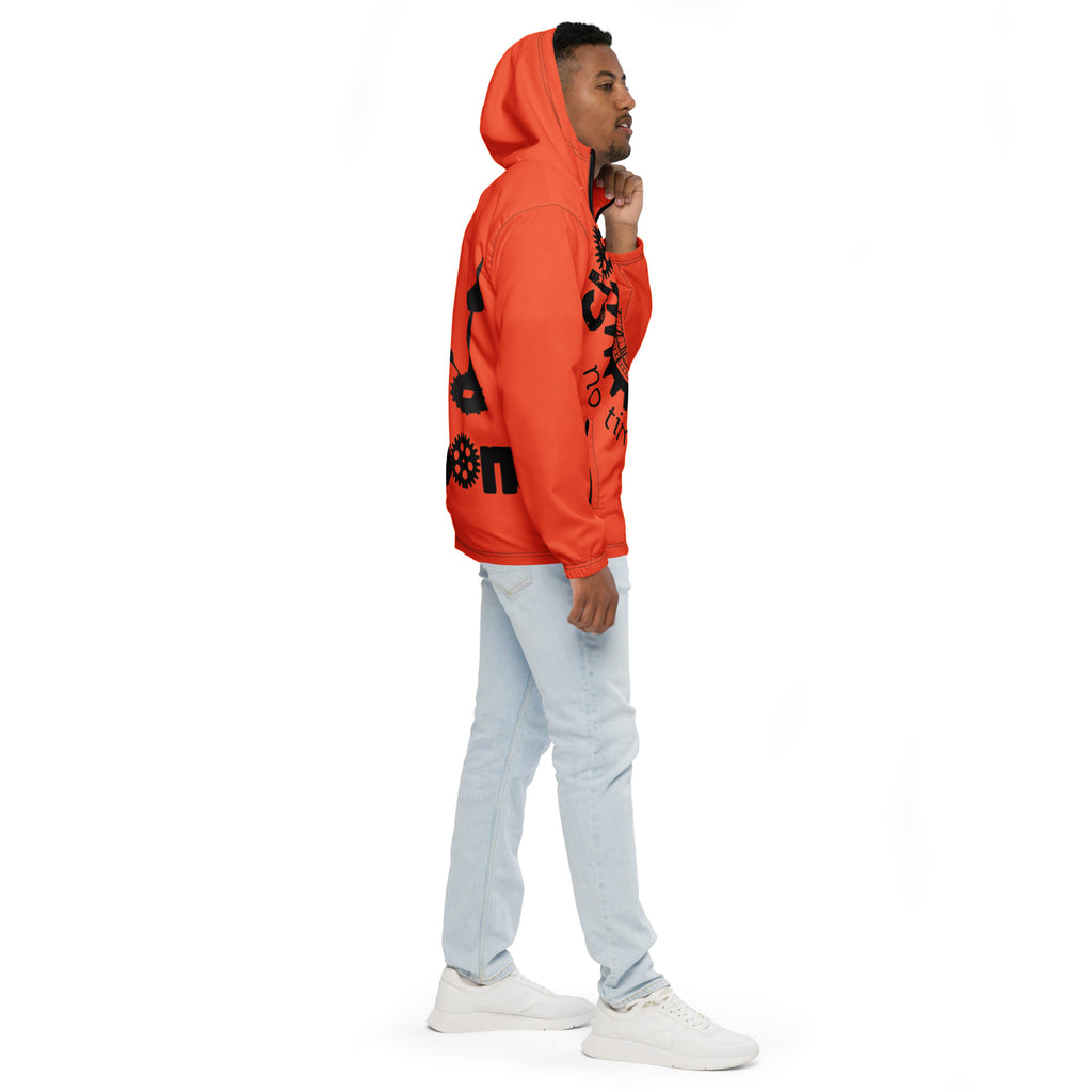 Orange And Black Clockwork Men’s windbreaker