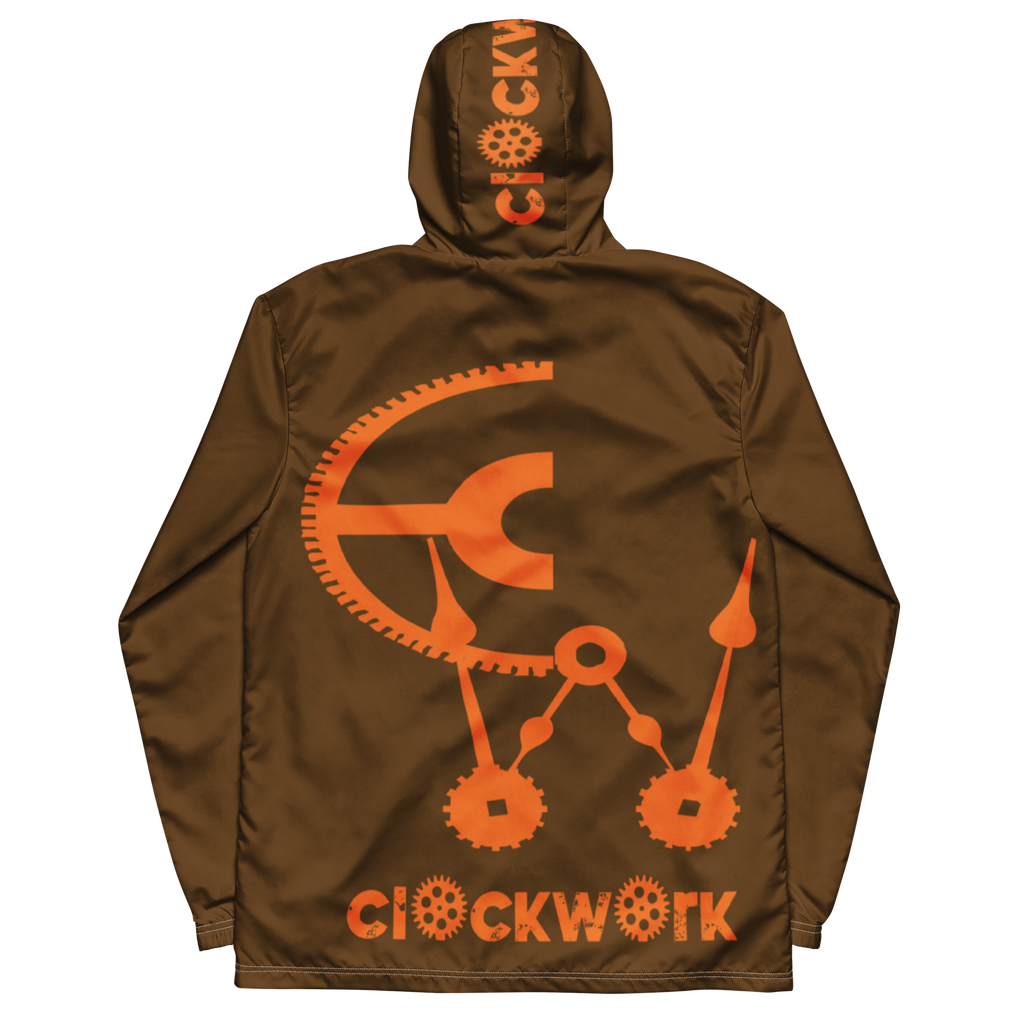 Clockwork Brown and Orange Men’s windbreaker