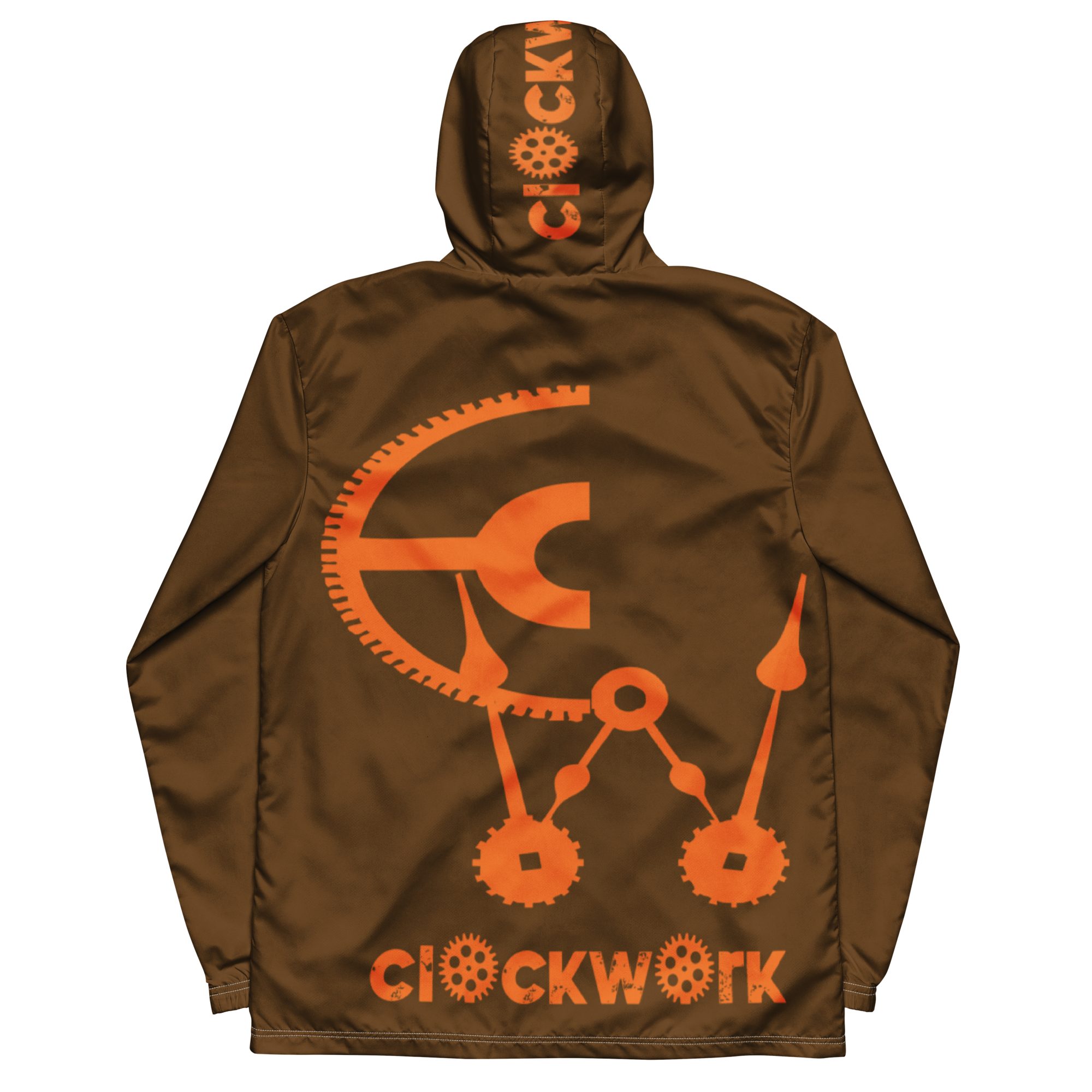 Clockwork Brown and Orange Men’s windbreaker