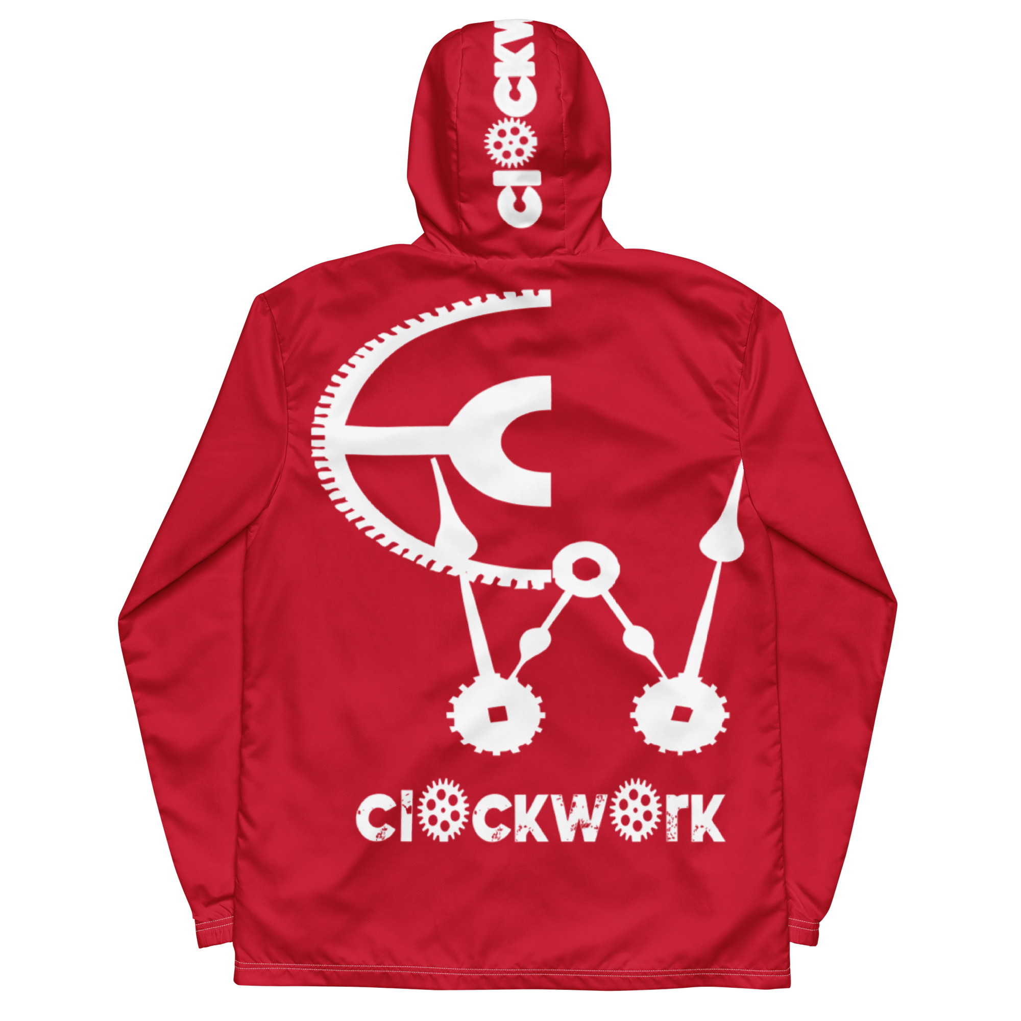 Clockwork Red And white Men’s windbreaker
