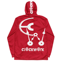 Clockwork Red And white Men’s windbreaker