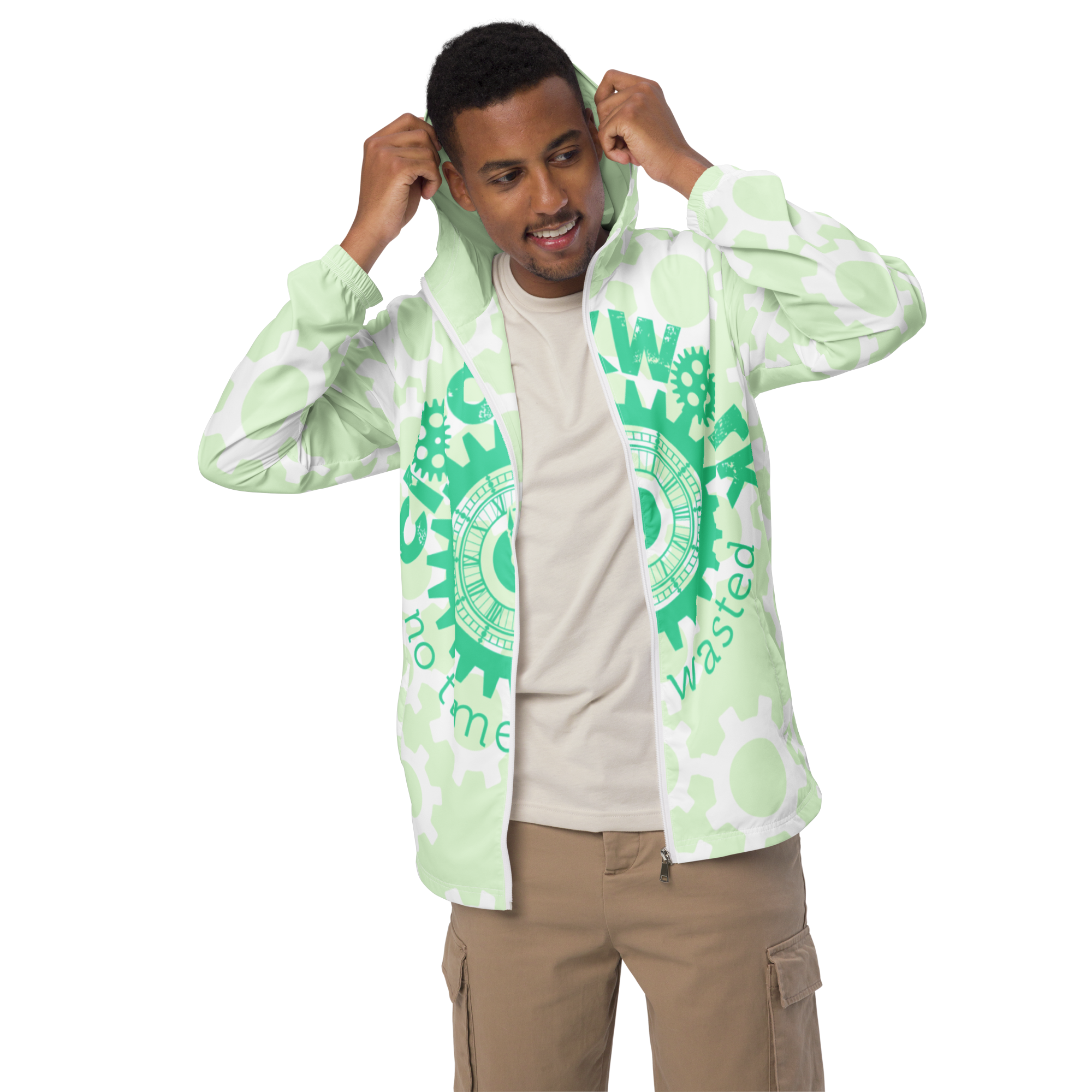 Clockwork Mint Green Men’s windbreaker