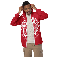 Clockwork Red And white Men’s windbreaker
