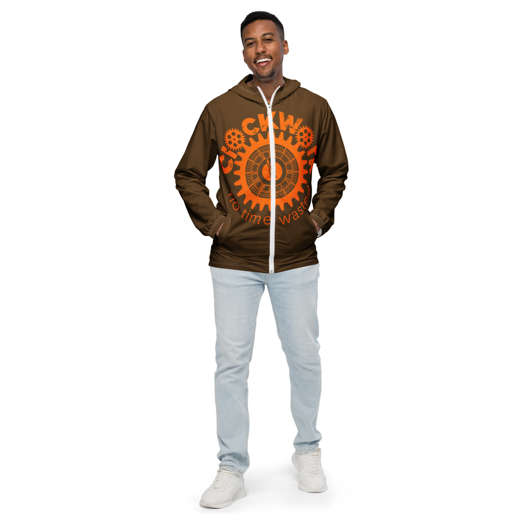 Clockwork Brown and Orange Men’s windbreaker