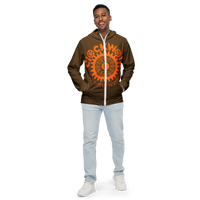 Clockwork Brown and Orange Men’s windbreaker