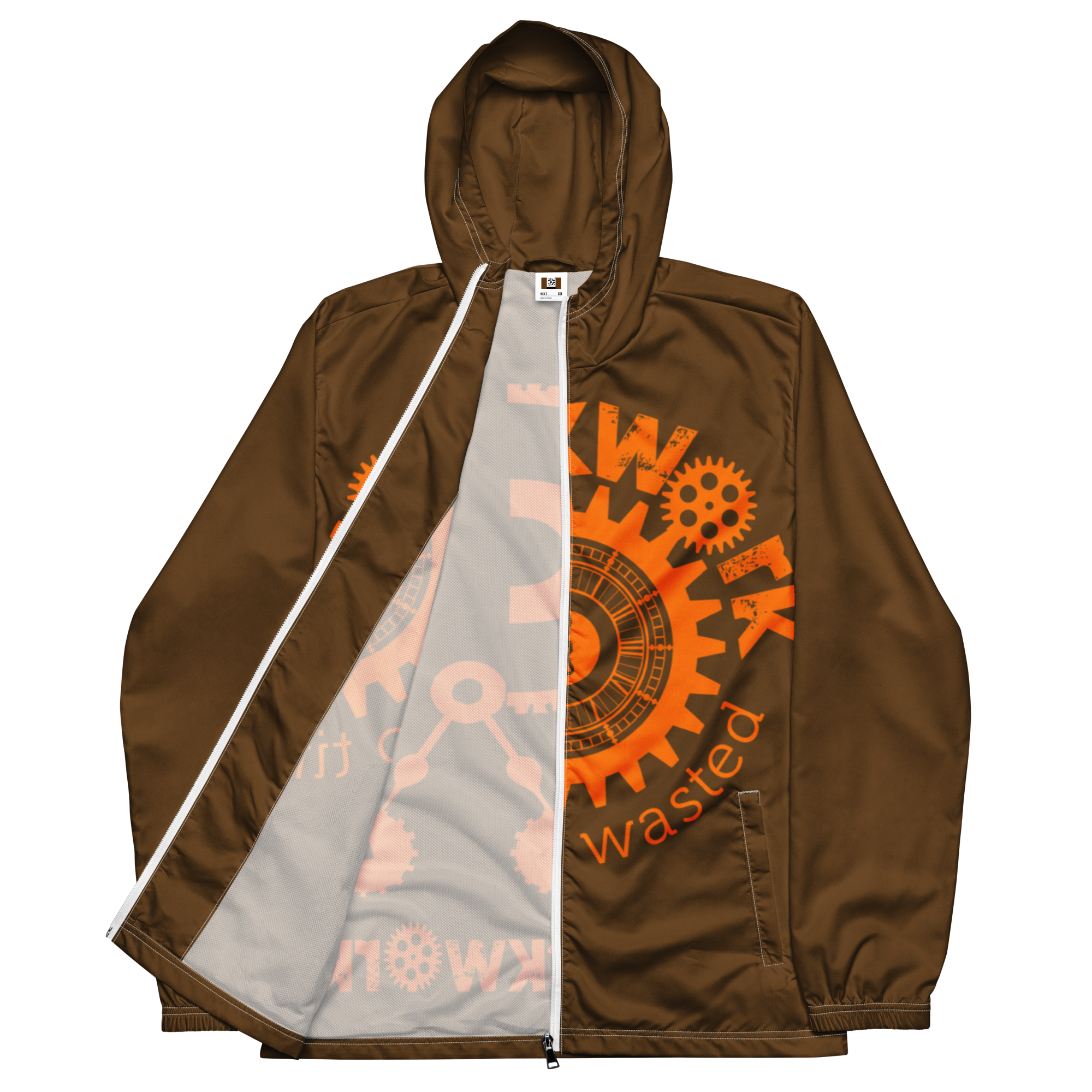 Clockwork Brown and Orange Men’s windbreaker