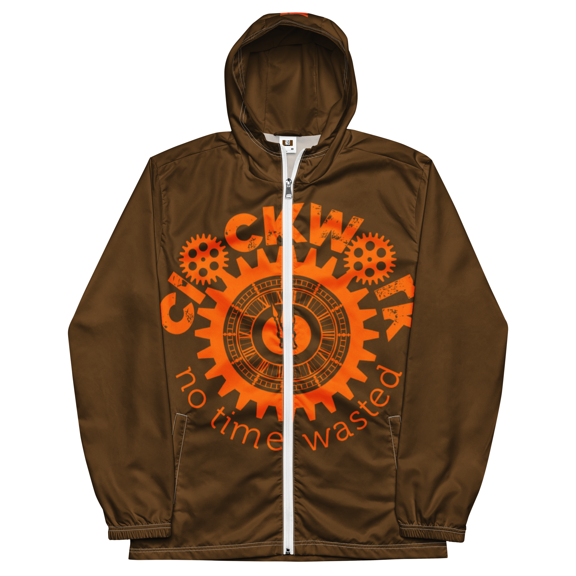 Clockwork Brown and Orange Men’s windbreaker
