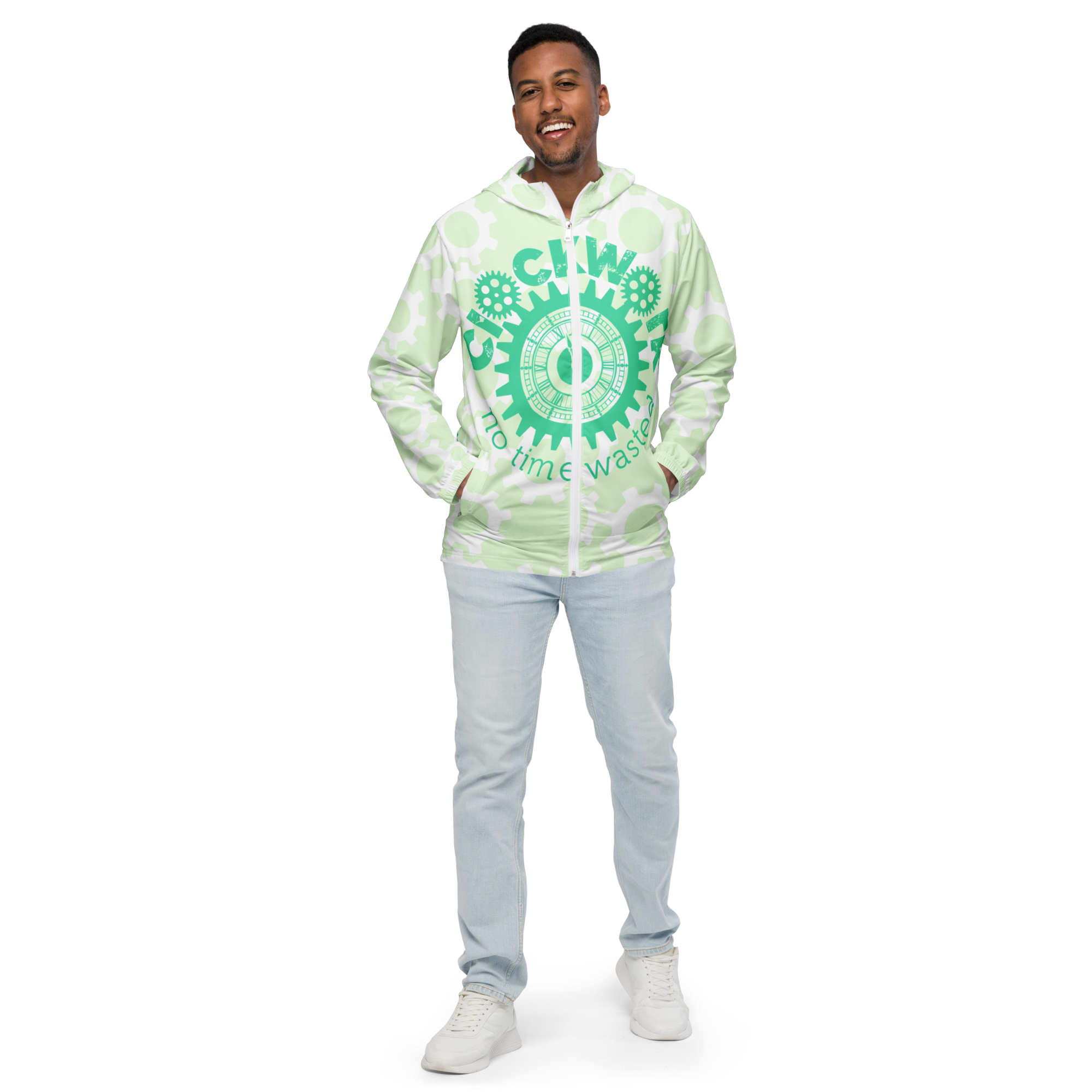 Clockwork Mint Green Men’s windbreaker