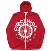 Clockwork Red And white Men’s windbreaker