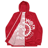Clockwork Red And white Men’s windbreaker