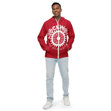 Clockwork Red And white Men’s windbreaker