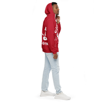 Clockwork Red And white Men’s windbreaker