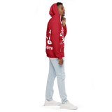 Clockwork Red And white Men’s windbreaker