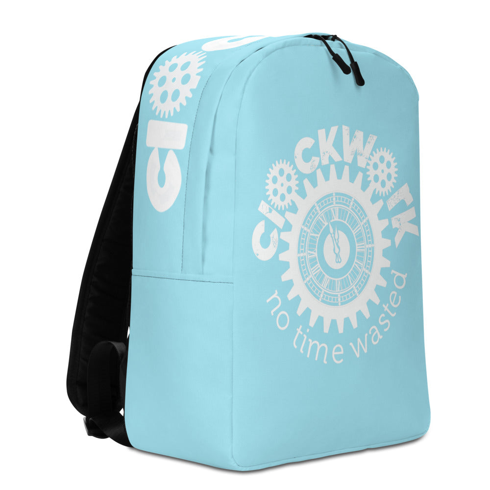 Clockwork Blizzard Blue Minimalist Backpack