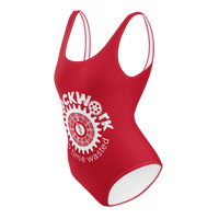 Red Clockwork One-Piece Swimsuit / Bathing suit