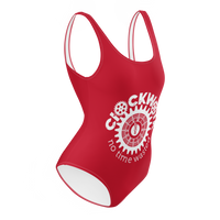 Red Clockwork One-Piece Swimsuit / Bathing suit