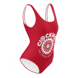 Red Clockwork One-Piece Swimsuit / Bathing suit