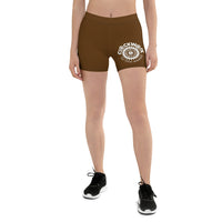 Brown Clockwork Women's Biker Shorts