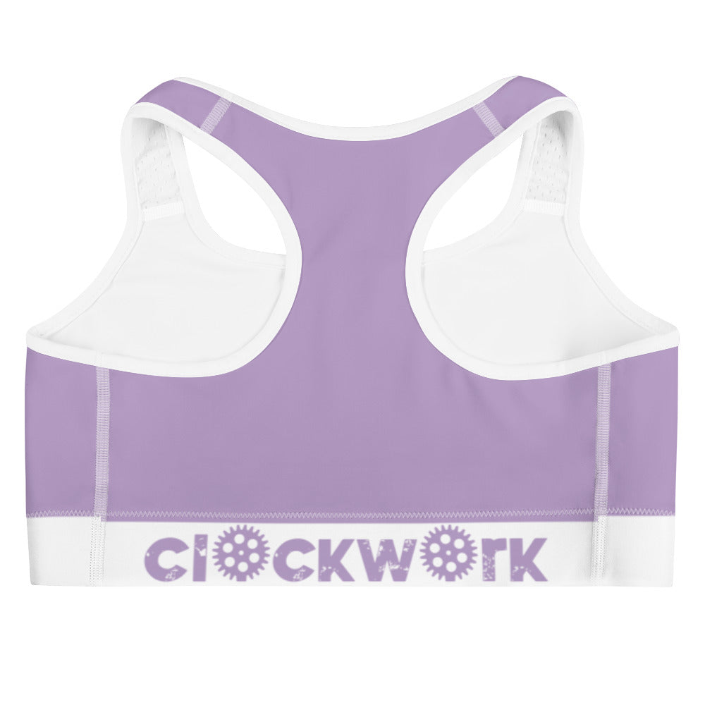 Clockwork light purple Sports bra