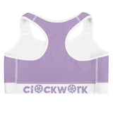 Clockwork light purple Sports bra