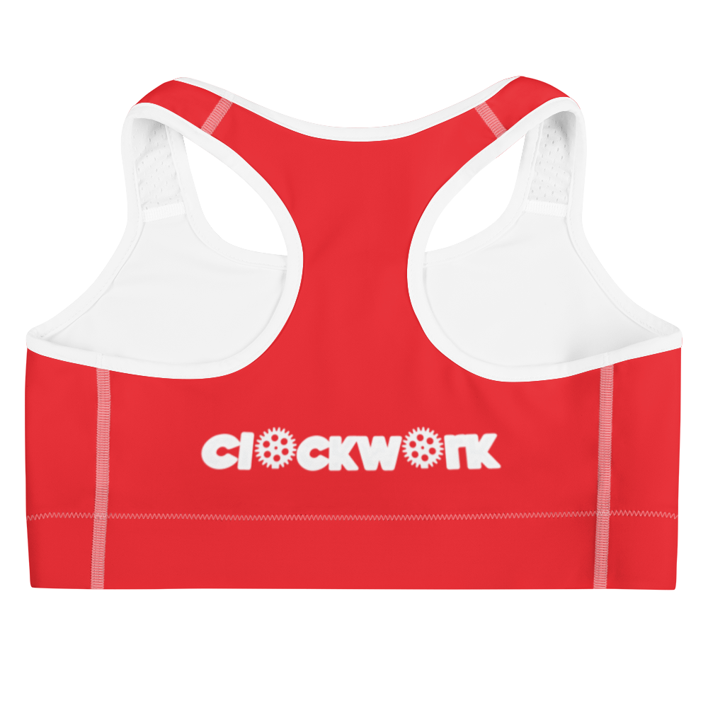 Clockwork Red Sports bra