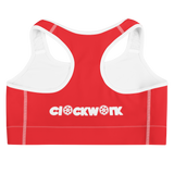 Clockwork Red Sports bra