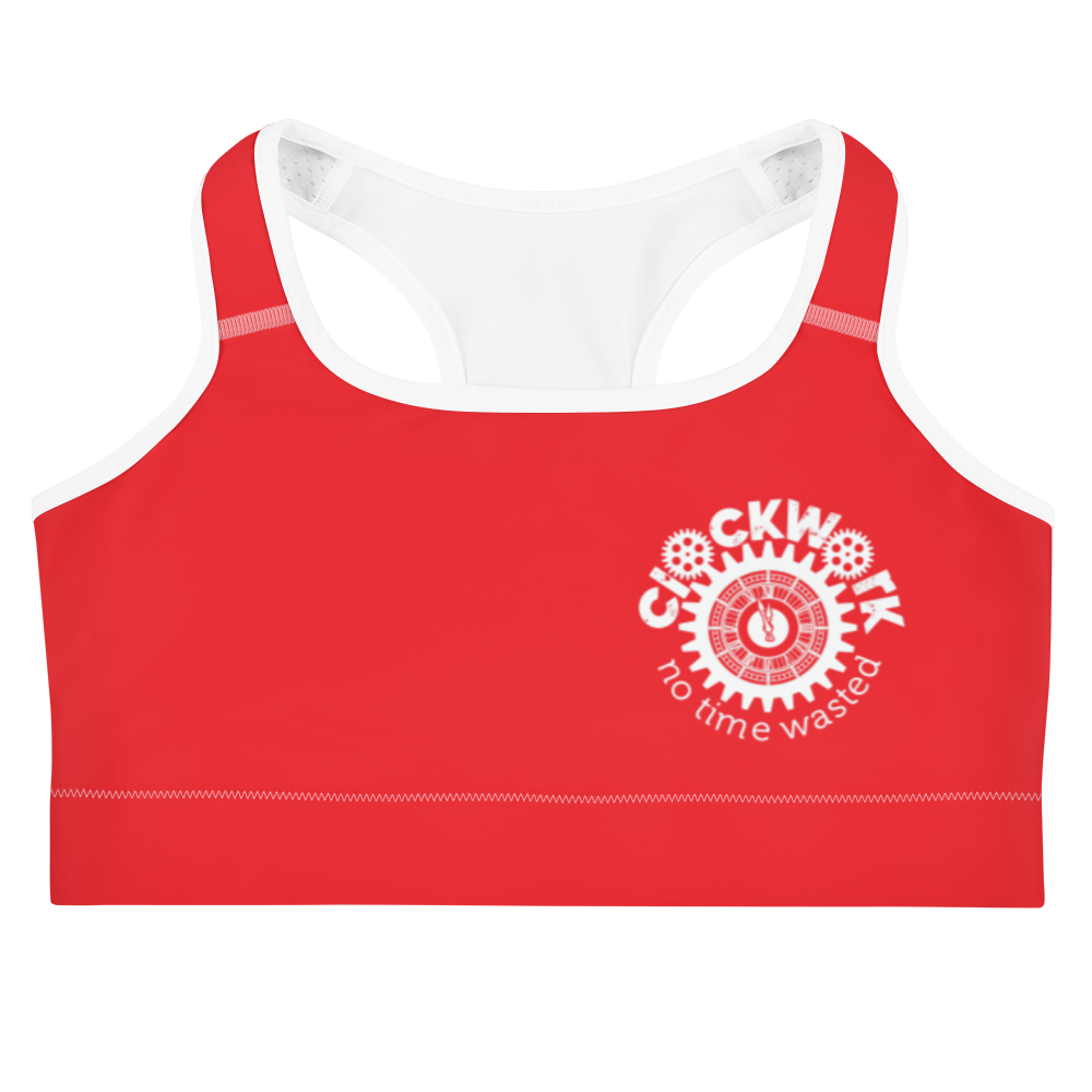 Clockwork Red Sports bra