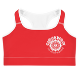 Clockwork Red Sports bra