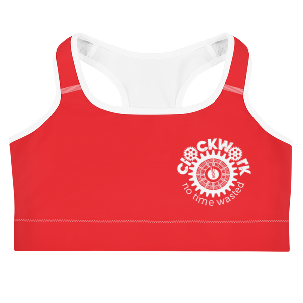Clockwork Red Sports bra