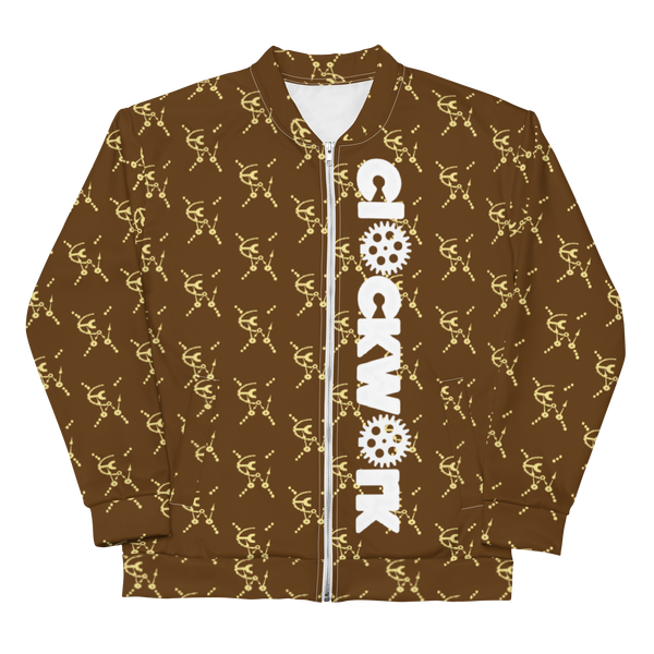 Clockwork Brown Unisex Bomber Jacket