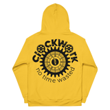 Yellow and Black Trust Yo Grind Clockwork Unisex Hoodie