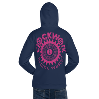 Clockwork Trust Yo Grind Blue & Berry Pink  Unisex Hoodie