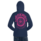 Clockwork Trust Yo Grind Blue & Berry Pink  Unisex Hoodie