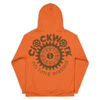 Clockwork Trust Yo Grind Orange and Brown Hoodie