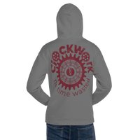 Clockwork Trust Yo Grind Grey & Maroon Unisex Hoodie