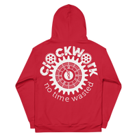 Clockwork Trust Yo Grind Red & White Unisex Hoodie