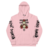 Pink Grind Harder Love Smarter Clockwork Unisex Hoodie