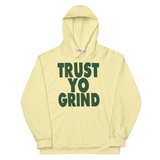 Light Tan & Dark Green Trust Yo Grind Unisex Hoodie