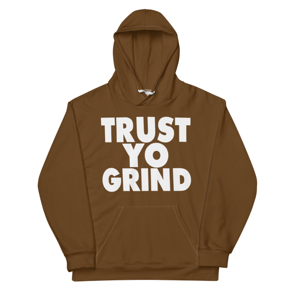 Clockwork Trust Yo Grind Brown Unisex Hoodie