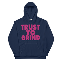 Clockwork Trust Yo Grind Blue & Berry Pink  Unisex Hoodie