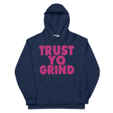 Clockwork Trust Yo Grind Blue & Berry Pink  Unisex Hoodie