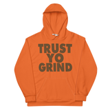 Clockwork Trust Yo Grind Orange and Brown Hoodie