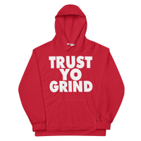 Clockwork Trust Yo Grind Red & White Unisex Hoodie