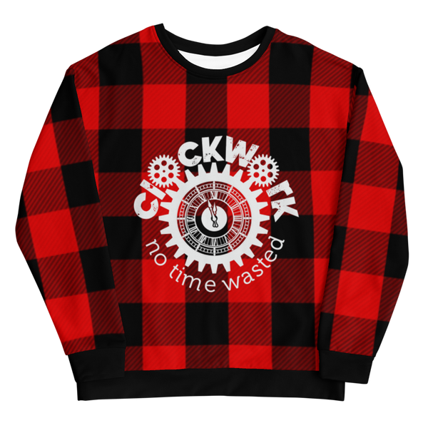 Clockwork Holiday Flannel Unisex Sweatshirt