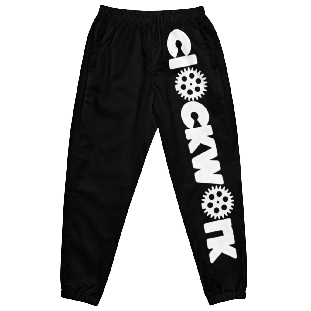 Clockwork black and white Unisex track pants